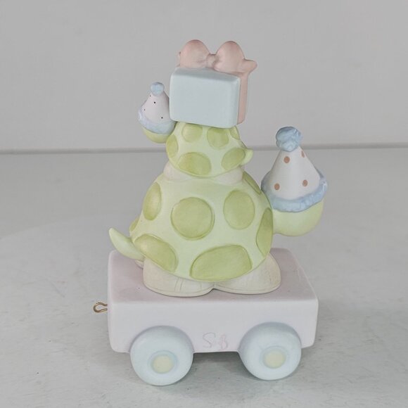 Precious Moments Take Time It's Your Birthday Turtle Age 11 Train Figurine - Picture 4 of 8
